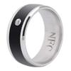 NDNCZDHC NFC Smart Ring, Metal Smart Rings Magic Wearable Device Universal for Mobile Phone, Birthday Valentine's Day Gift to Store and Exchange Personal Information (size11) view 1