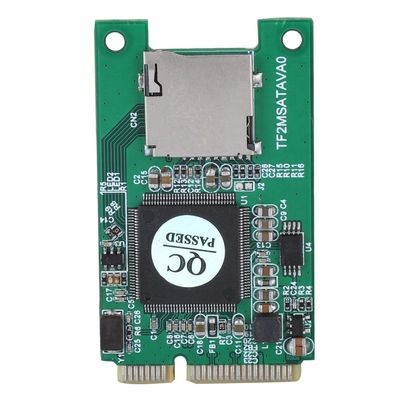 Pilipane SD TF Card to Mini PCI E mSATA SSD Adapter Converter for Laptop & Embedded Computer, Lightweight and Portable