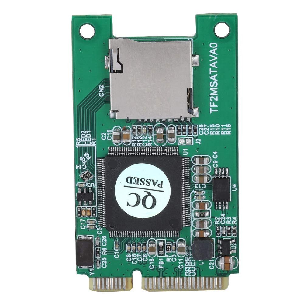 Pilipane SD TF Card to Mini PCI E mSATA SSD Adapter Converter for Laptop & Embedded Computer, Lightweight and Portable