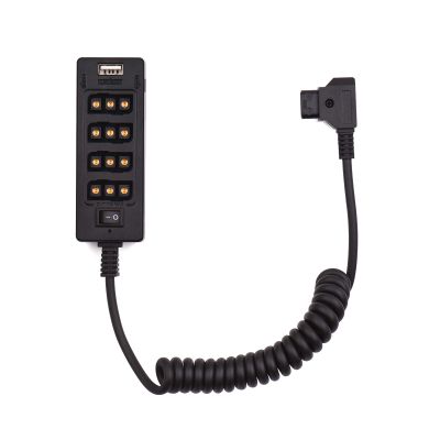 D-Tap B Type Socket D-tap Male to 8 Port D-tap Female Spliter Power Cable Connector