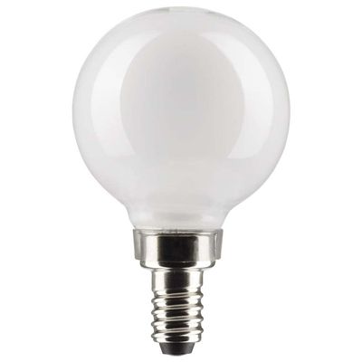 Satco 21812-4.5G16.5/LED/WH/927/120V/E12/2 Globe (S21812) G16 5 Globe LED Light Bulb