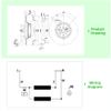 HGUOPIE for Ebm papst R2E190-AO26-05 Centrifugal Fan 230VAC 58/75W 190MM Cabinet Fan view 4