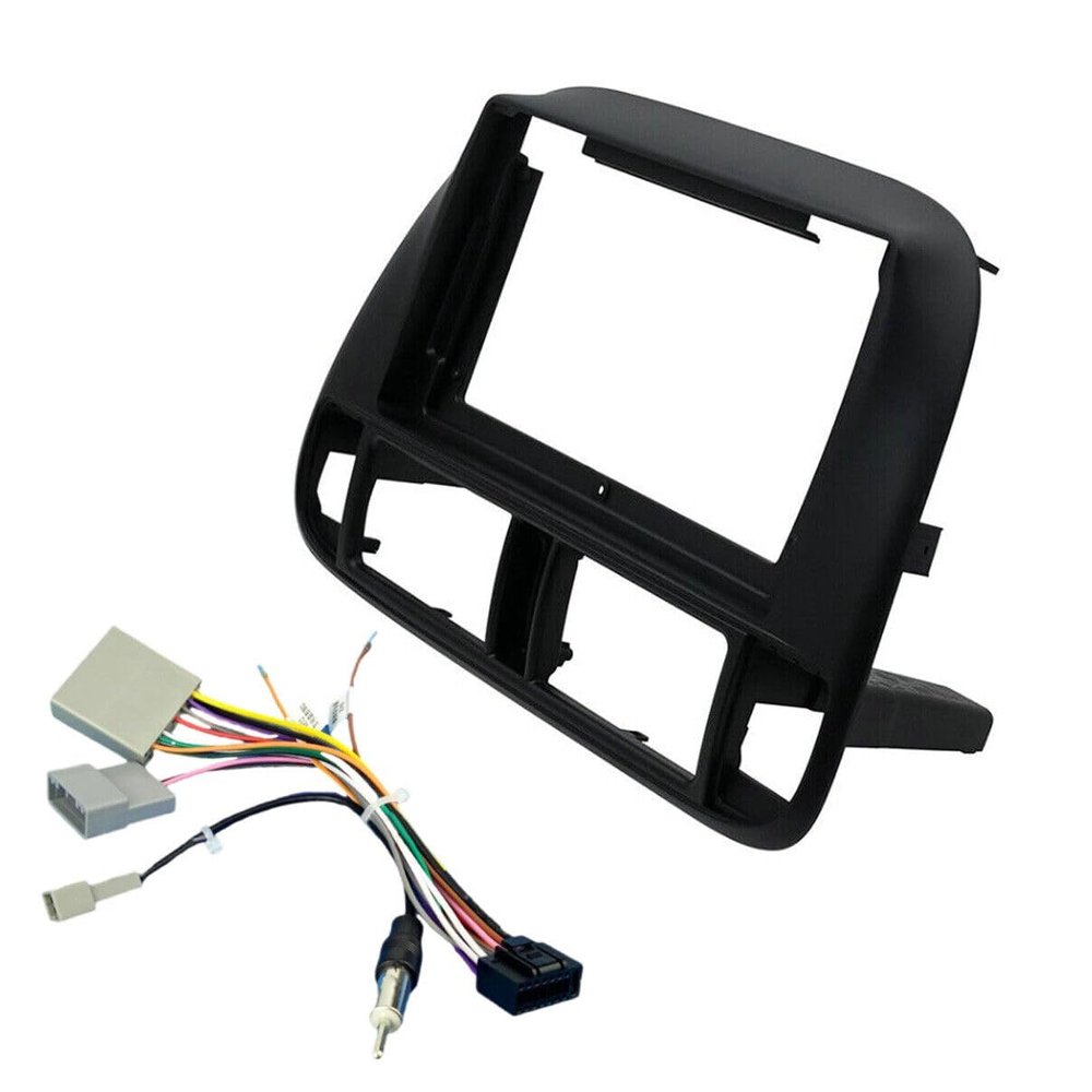 9'' Car Electronic Radio Stereo Fascia Frame Panel Black for Honda Civic EJ/EK/EM 1995 1996 1997 1998 1999 2000 2001 GPS Navigation Fascia Panel Install Kit
