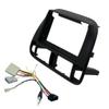 9'' Car Electronic Radio Stereo Fascia Frame Panel Black for Honda Civic EJ/EK/EM 1995 1996 1997 1998 1999 2000 2001 GPS Navigation Fascia Panel Install Kit view 1