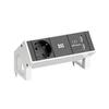 1 x Earthing Contact Socket, 1 x USB White BACHMANN 902380 view 1
