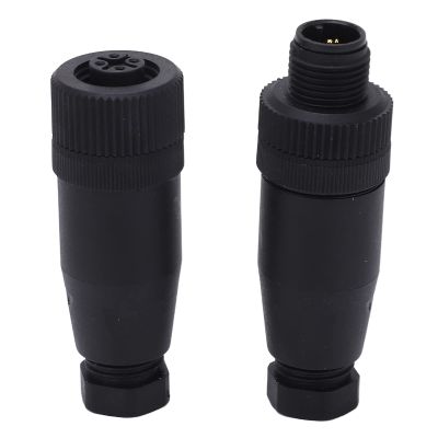 for NMEA 2000 Male Female Terminator, ABS Terminator Resistor, M12 5 Core A Shape Connector 9A Heat Resistant UV Protection for Marine Boat