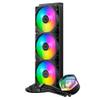 Cooler Master MasterLiquid Atmos 360 Black CPU Liquid Cooler - AIO Water Cooling System, Dual Chamber Pump, Pre-Installed Sickleflow 120 Edge Fans, Addressable Gen 2 RGB, LGA1700 & AM5 Brackets view 2