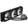 Cooler Master MasterLiquid Atmos 360 Black CPU Liquid Cooler - AIO Water Cooling System, Dual Chamber Pump, Pre-Installed Sickleflow 120 Edge Fans, Addressable Gen 2 RGB, LGA1700 & AM5 Brackets view 3