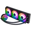 Cooler Master MasterLiquid Atmos 360 Black CPU Liquid Cooler - AIO Water Cooling System, Dual Chamber Pump, Pre-Installed Sickleflow 120 Edge Fans, Addressable Gen 2 RGB, LGA1700 & AM5 Brackets view 4