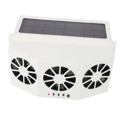 VINTORKY Double Cooling Car Fan Car Solar Fan Solar