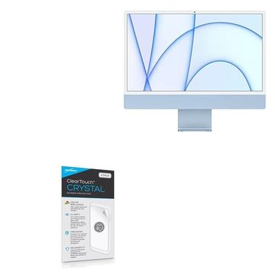 BoxWave Screen Protector Compatible with Apple iMac (2021) - ClearTouch Crystal (2-Pack), HD Film Skin - Shields from Scratches