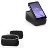 BoxWave Case Compatible with Zettle Payment Terminal - SoftSuit with Pocket, Soft Pouch Neoprene Cover Sleeve Zipper Pocket - Jet Black with Grey Trim view 1