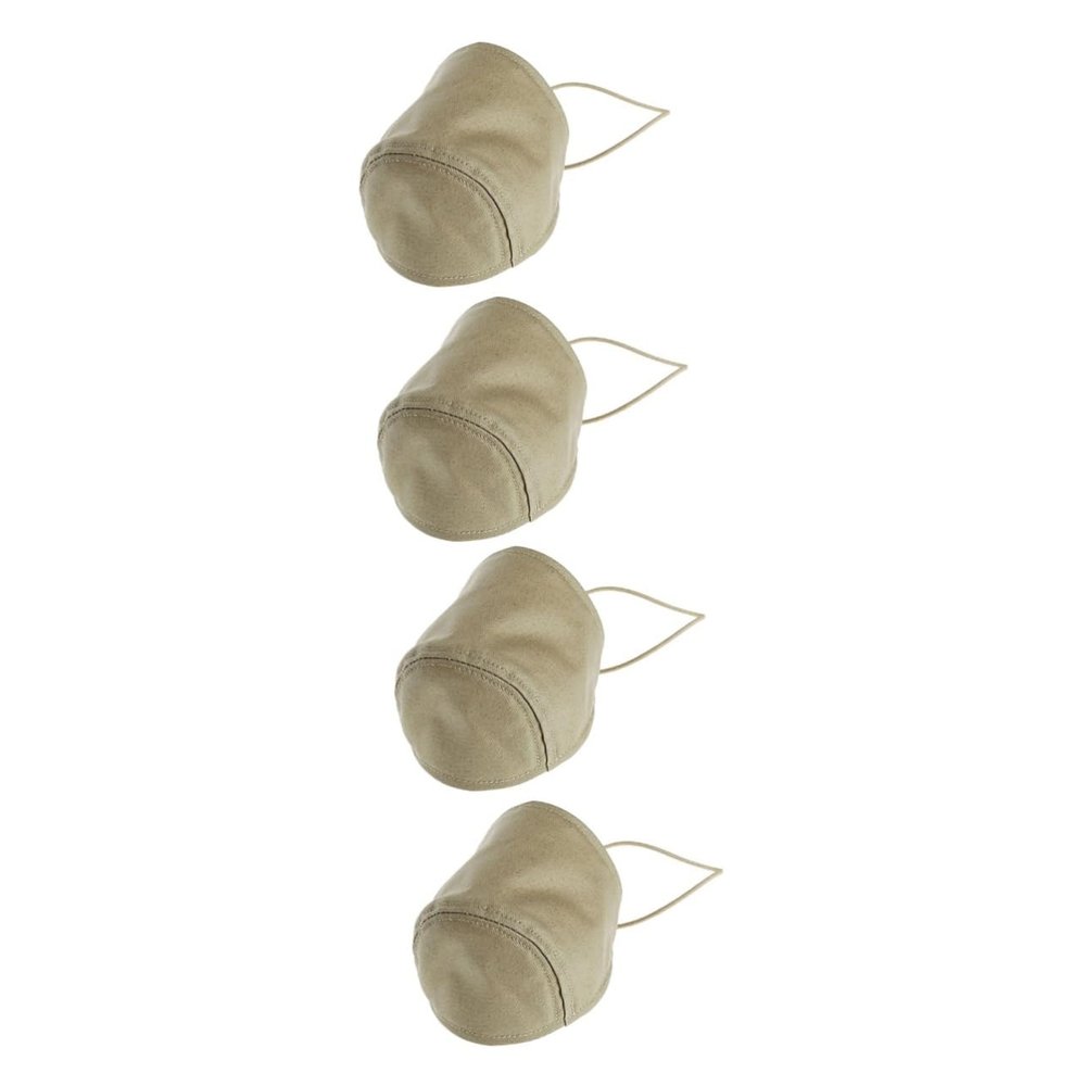 INOOMP 4pcs Wear-Resistant Brake Throttle Shoe Covers Khaki Heel Protectors for Driving Non- Foot Heel Suitable for Flats and Prevents Damage