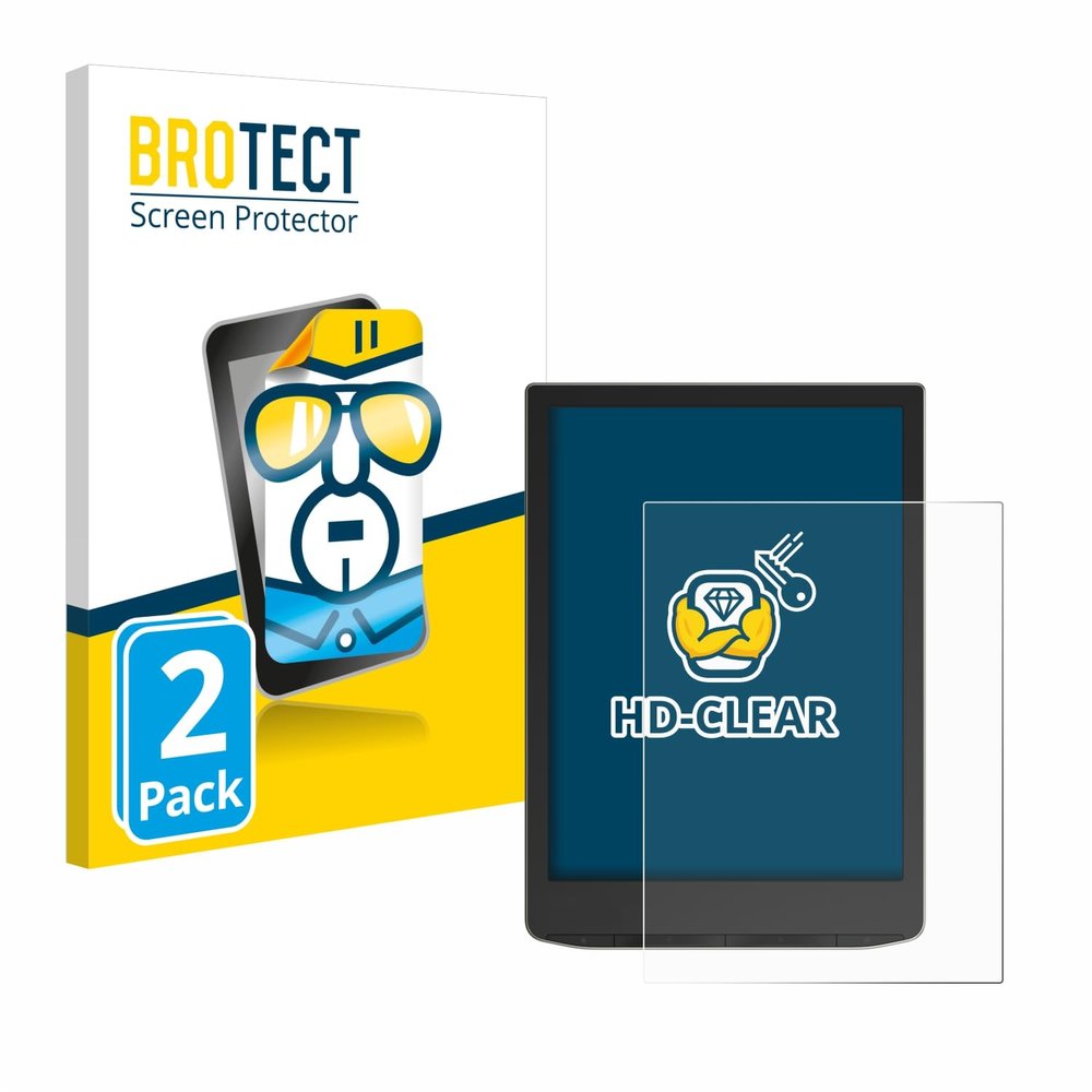 BROTECT 2-Pack Screen Protector Compatible with Pocketbook InkPad Color 2 - HD-Clear Protection Film