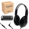 Eduvy Bulk Headphones for Classroom with Microphone, Heavy-Duty School Pack Wired Headphones for Students. Teacher Must Haves Supplies from Elementary to College (12 Pack Black) view 1