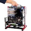PC Test Bench Open Frame for ATX MATX Motherboard Aluminum Acrylic Computer Case DIY Mod Host Stand ATX MacroATX ITX red and Black view 1