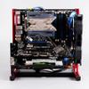 PC Test Bench Open Frame for ATX MATX Motherboard Aluminum Acrylic Computer Case DIY Mod Host Stand ATX MacroATX ITX red and Black view 4