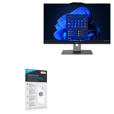 BoxWave Screen Protector Compatible with MSI PRO AP243TP 12M All-in-One - ClearTouch Crystal (2-Pack), HD Film Skin - Shields from Scratches