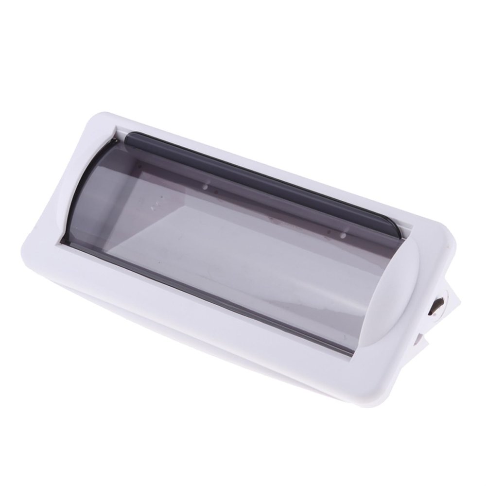 UNKOMN Marine Hardware Water Resistant Marine Radio White Universal Housing Cover Radio Splash Proof Stereo Cover Boat Flush Mount Stereo Cover