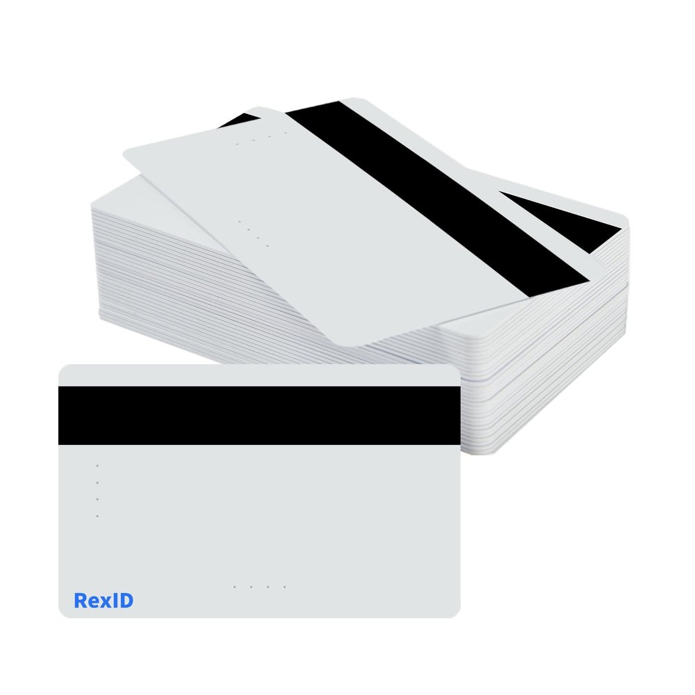 RexID Unprogrammed 125KHz 200 Pcs Blank Chip Card with Hi-Co Magnetic Stripe ISO Proximity Card Working with RexID Decoder for Flexible Programming of H10301 FC,and ID Range for On-Demand Production