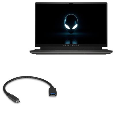 BoxWave Cable Compatible with Dell Alienware m17 R5 - USB Expansion Adapter, Add USB Connected Hardware to Your Phone