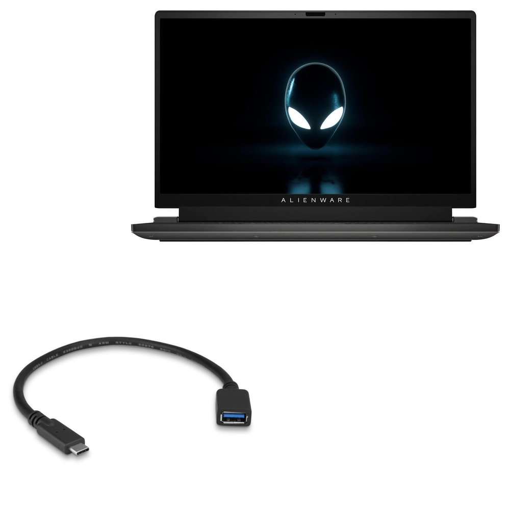 BoxWave Cable Compatible with Dell Alienware m17 R5 - USB Expansion Adapter, Add USB Connected Hardware to Your Phone