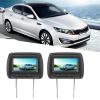 Aramox Universal Control Headrest Video Player Adjustable Black MP5 Display Comfortable Car Ride 7-Inch 2pcs view 4