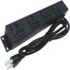 12" 4 Universal Outlets Metal Power Strip view 1