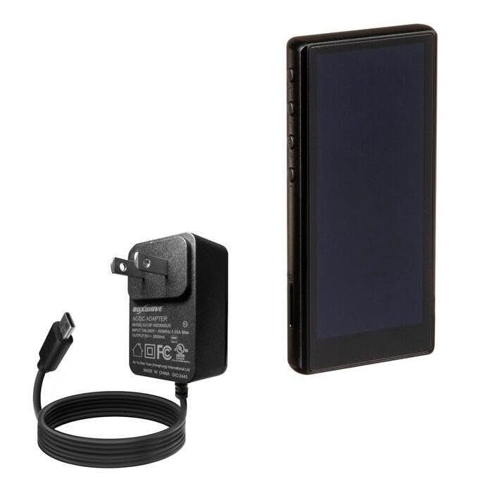 BoxWave Charger Compatible with FiiO M3 Pro - Wall Charger Direct (15W), Rapid Charge Your Device with Built-in 3ft Cable