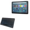 BoxWave Keyboard Compatible with Amazon Fire Max 11 (2023, 13th Gen) - SlimKeys Bluetooth Keyboard - with Backlight, Portable Slim LED 7 Colors - Jet Black view 1