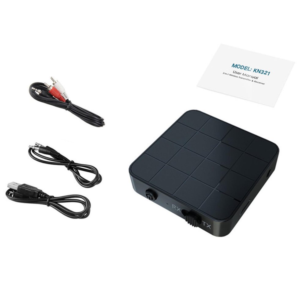 Bluetooth 5.0 Audio Transmitter/Receiver Adapter Portable 2-in-1 Stereo Music Audio Adapter
