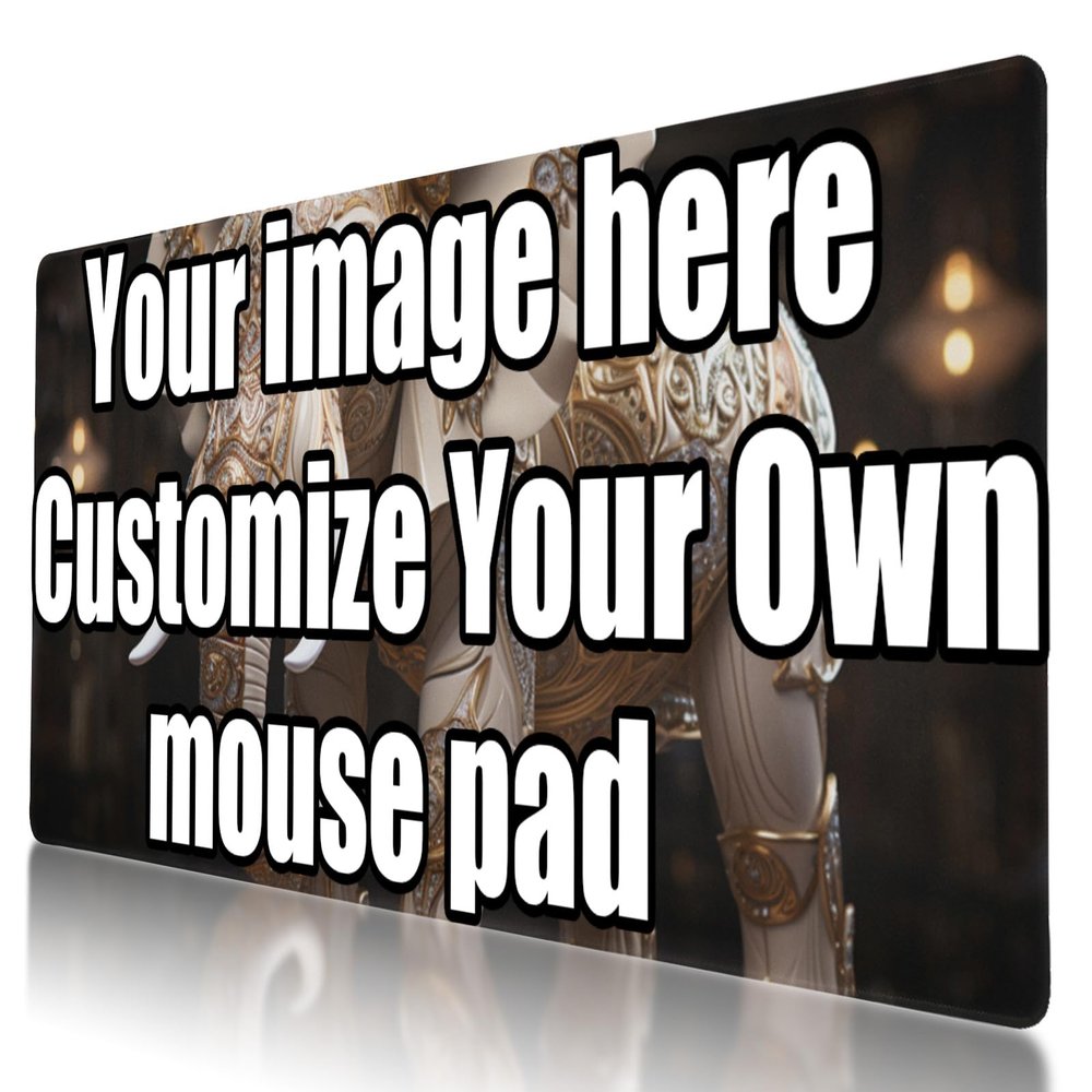 Customized Large Gaming Mouse Pad - 35.5x15.8 in - Personalized Mouse Pad with Your Own Design for Boyfriend, Girlfriend, Dad, Mom, Child MP-832493313