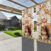 Outdoor Curtain for Patio Waterproof, Thanksgiving Fall Squirrel Maple Leaf Cotton Linen Background Windows Curtains Panels Outside Drapes for Living room/Pergola/Garden/Balcony 52"W x 108"L x 2 view 3