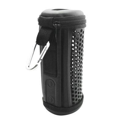 ZEZEFUFU PU Carrying Sleeve Case Travel Pouch Bag Protective Cover Bike Mount Case for JBL Flip 3 Bluetooth Speaker