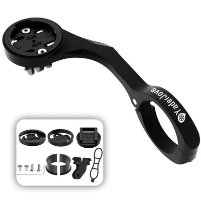 Bike Computer Mount - Garmin Bike Mount for Garmin Edge 200 500 510 520 800 810 820 1000 1030,Out Front Cycling Computer Mount Compatible with Road Bike GPS Computer,Garmin,Combo & GoPro Action Camera