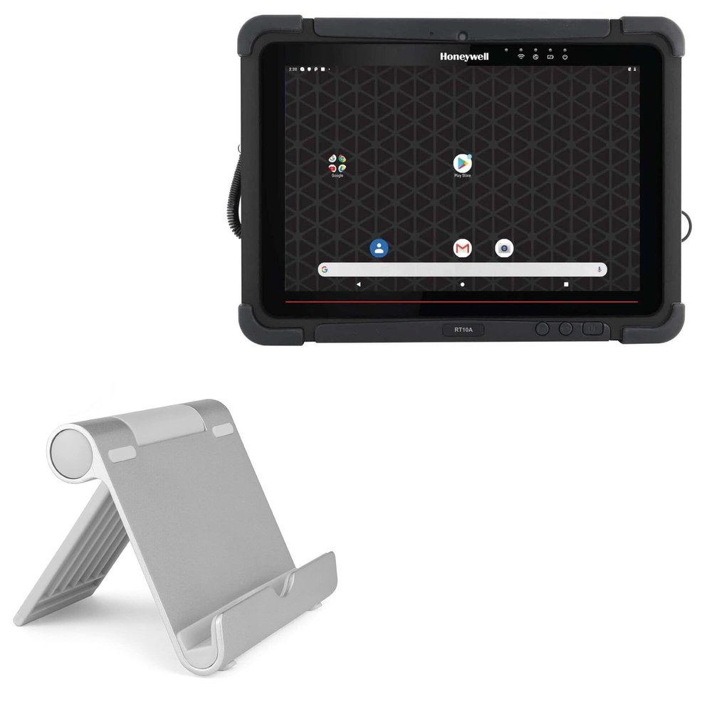 BoxWave Stand and Mount Compatible with Honeywell RT10 Android - VersaView Aluminum Stand, Portable, Multi Angle Viewing Sturdy