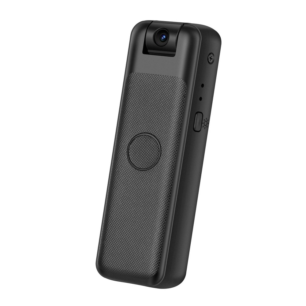 Mini Body Camera, 1080P Clip Audio Video Recorder, Wearable Video Camera Sports Camera with 180 Rotatable Lens, Infrared Night Vision, for Outdoor Sports