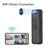 Mini Body Camera, 1080P Clip Audio Video Recorder, Wearable Video Camera Sports Camera with 180 Rotatable Lens, Infrared Night Vision, for Outdoor Sports view 3