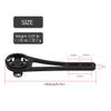 YaderJove Out Front Aluminium Alloy Cycling Computer Mount for Garmin Road Bike Integrated Handlebars, Compatible With Garmin GPS & GoPro Full Range view 3