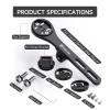 Bike Computer Mount - Out Front Mounts for Road Bikes Integrated Handlebar, Aluminium Alloy GPS Computer Combo Mount & GoPro Full Range view 2