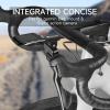 Bike Computer Mount - Out Front Mounts for Road Bikes Integrated Handlebar, Aluminium Alloy GPS Computer Combo Mount & GoPro Full Range view 3