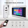 7 lnch Video System Intercom with 1080P HD Camera Wired Doorbell Camera WiFi Screen Monitor with 160Wide Night Vision Motion Detect for Vally Apartment,Tuya view 2