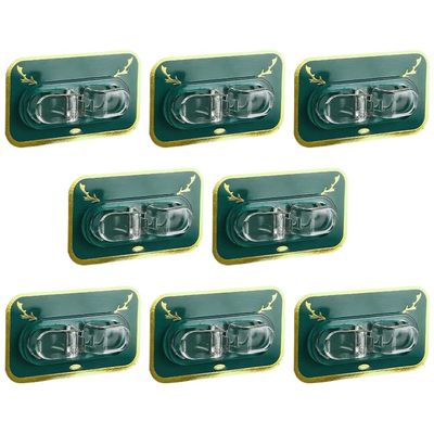 Homoyoyo 8pcs Self-Adhesive Cable Clips Cord Organizers for Wall Desktop Multi-Functional Electric Wire Fasteners for Home Office Use Easy Installation