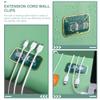 Homoyoyo 8pcs Self-Adhesive Cable Clips Cord Organizers for Wall Desktop Multi-Functional Electric Wire Fasteners for Home Office Use Easy Installation view 2