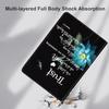Case for iPad 9th/8th/7th Gen 2021/2020/2019 iPad 10.2 Inch Also Fit iPad Air 3th Gen 2019/iPad Pro 10.5 inch 2017Standing Cover Case with Auto Sleep/WakeBlue Lotus Flower Dragonfly view 3