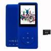 64GB MP3 Player with Speaker Earphones Portable Music Player for Kids Support Voice Recording Picture Video E-Book, Blue view 1