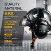 SAFEBUILDER Safety Helmet With Goggles Ear Muffs Work at Hight Carbon Fiber Abs Hard Hats For Industrial Construction Head Protection ANSI Z89.1 Approve (01-Matte Black+Clear&Tinted Goggle+B07Earmuff) view 3