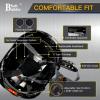 SAFEBUILDER Safety Helmet With Goggles Ear Muffs Work at Hight Carbon Fiber Abs Hard Hats For Industrial Construction Head Protection ANSI Z89.1 Approve (01-Matte Black+Clear&Tinted Goggle+B07Earmuff) view 4