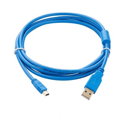 Applicable MR-J3USBCBL3M Data Cable Servo Commissioning Cable MR-J3 MR-J4 MR-JE Touch Panel Download Communication Cable Gold-Plated Connector Blue Length: 2 Meters