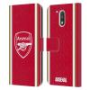 Head Case Designs Officially Licensed Arsenal FC Home 2023/24 Crest Kit Leather Wallet Case Compatible with Motorola Moto G41 view 1